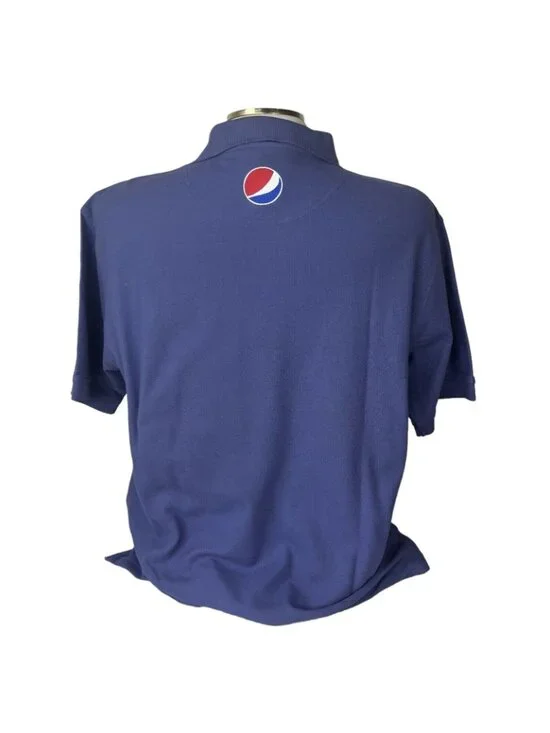 Aramark Pepsi Branded Polo Shirt XL Purple Embroidered Logo Work Collectible - Picture 2 of 7
